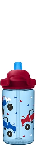 CamelBak eddy+ Kids Water Bottle with Straw, Insulated Stainless Steel - Leak-Proof when Closed, 12oz, Biking Dogs