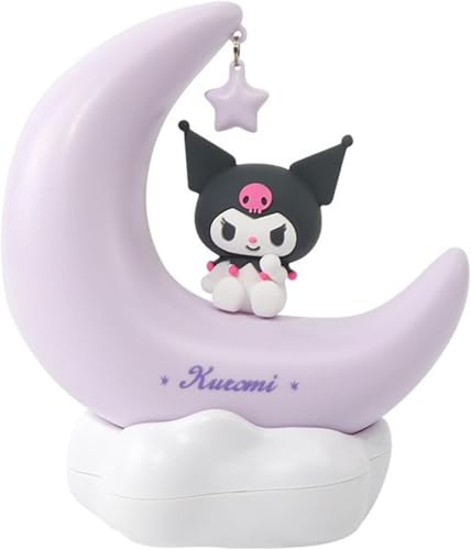 DandelYunx Cute Anime Character LED Night Light â Dimmable Bedside Lamp for Kids â Kawaii Kuromi Melody Desk Shelf Ornament â Ideal Gift for Boys and Girls, Warm White (Kuromi)