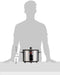 Prestige Stainless Steel Rice Cooker With Steamer 1.8 Ltr, Non Stick Coating Inner Pot, Glass Lid With Steamer -Pr50310