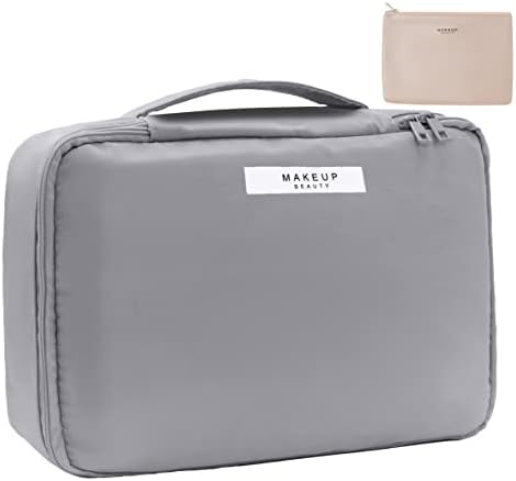 Queboom Travel Makeup Bag Cosmetic Bag Makeup Bag Toiletry bag for women and girls