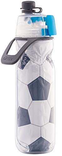 O2COOL Mist N' Sip Insulated Water Bottle - 20 oz, Raspberry Ombre Color | 2-in-1 Function, Double-Wall Insulation, BPA-Free | Perfect for Sports, Cycling & Outdoor Activities