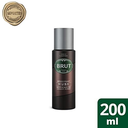 Brut MUSK Long Lasting Fresh Active Odour Protection Signature Scented Body Deodorant Spray for Men - 200 ML