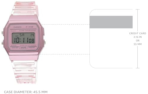 Casio Unisex Youth Digital Watch F-91Ws-4Df