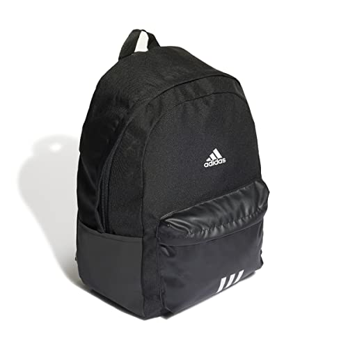 adidas Classic Badge of Sport 3-Stripes Backpack- BLACK/WHITE