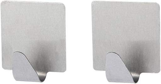 Royalford Wall Hooks 2pcs RF12501 Stainless Steel Strong Suction Hook for Home Kitchen and Bathroom Heavy Duty Nail Free Sticky hangers with Hooks Utility Towel bath Ceiling Self Adhesive Strong Screw