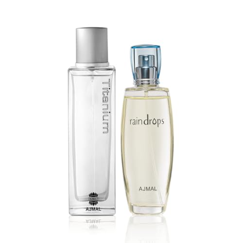 Ajmal Perfumes Titanium & Raindrops - Perfect Pairing for Fresh Fragrance