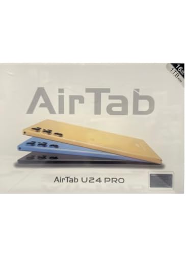 AirTab U24 Pro Tablet, 10.1" FHD, 16GB RAM, 1TB Storage, 13MP Camera, Android 13, 10000mAh Battery, with Keyboard