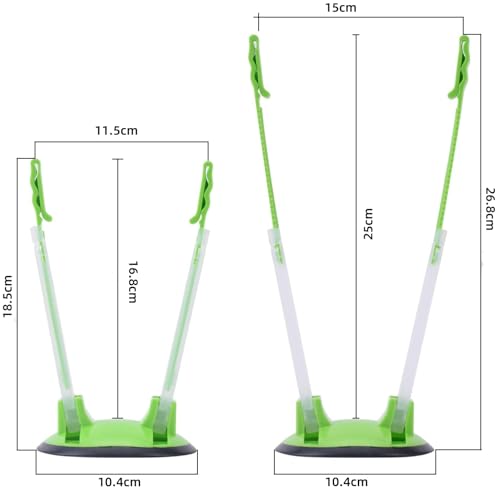 2pcs Baggy Rack Food Storage Bags Holders Stands Baggy Racks Adjustable Sandwich Bag Clips Stands Plastic Reusable Freezer Bag Racks Holders Meal Planning Prep Bag Holders Stands