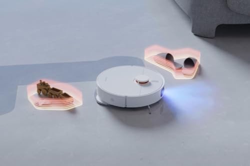 Xiaomi Robot Vacuum X20+ With All-In-One Smart Base Station 6000Pa Suction Power, LDS Laser Navigation, Voice Control, Wet & Dry 4 L 30 W C101 White