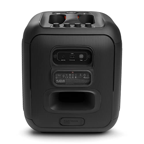 JBL Partybox Encore Portable Party Speaker with Digital Wireless Mic, 100W Powerful Sound, Dynamic Light Show, IPX Splash Proof, 10 Hours of Playtime, Multisource Playback Black -(JBLPBENCORE1MICUK)