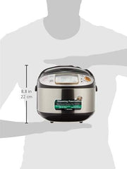 ZOJIRUSHI Electronic Micom Rice Cooker & Warmer NS-TSQ10 Stainless Steel Brown