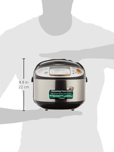 ZOJIRUSHI Electronic Micom Rice Cooker & Warmer NS-TSQ10 Stainless Steel Brown