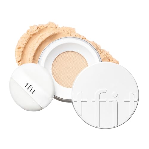 Translucent Set Finishing Powder - Sebum Control Face Loose Powder, Matte & Silky Finish, Lightweight, Long-lasting, Korean Makeup, 0.24 Oz. (2.1 Medium Beige, 7g)