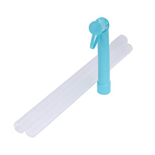 Royalford Water Pump - Dolphin water pump Water Bottles Pump Manual Water Bottle Pump, Easy Drinking Water Pump, Easy Portable Manual Hand Press Dispenser Water Pump White & Blue