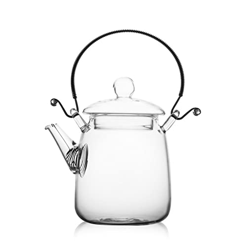 XZEIT Teapot, High Borosilicate Glass Herbal Teapot Household Teapot Large-capacity Living Room Teapot