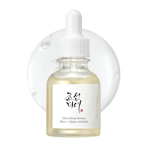 Beauty of Joseon Glow Deep Serum Rice Alpha-Arbutin, Dark Spot Discoloration Correction for Uneven Dull Skin Tone, Daily Korean Skin Care for Men and Women 30ml, 1 fl.oz