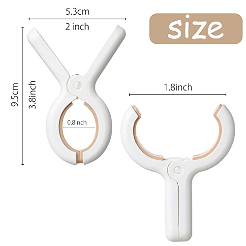 Sunkaioo 24 Pack Plastic Clothes Pins with Strong Anti-Rust Springs,Heavy Duty Beach Towel Clips,Laundry Clothespins to Keep Your Towel, Clothes, Blankets to Dry on Clothesline and Hanging Rack