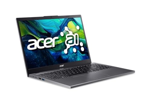 acer Aspire 15 AI Ready Laptop | 15.6" FHD 1920 x 1080 IPS Display | AMD Ryzen 7 8840HS | AMD Radeon 780M Graphics | 16GB DDR5 | 1TB Gen4 SSD | Wi-Fi 6E | Copilot Key | Windows 11 Home | A15-61M-R8B0