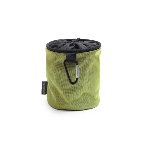 Brabantia x1 Premium Clothespin Storage Bag with Hanging Carabiner & Closing Cord (Random Color) Space Saving Organizer for Clothes Pins, Hangs on Clothesline/Drying Rack, Holds up to 150 Pins