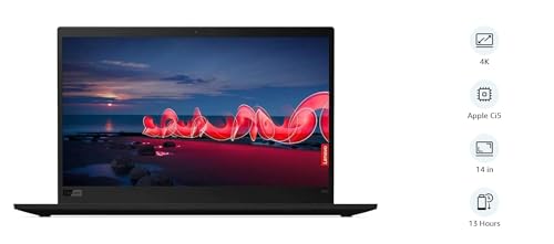 Lenovo ThinkPad X1 Carbon Renewed High Performance Business Laptop | intel Core i5-7th Generation CPU | 8GB RAM | 256GB SSD | 14.1 inch Display | Windows 10 Professional | RENEWED - Black