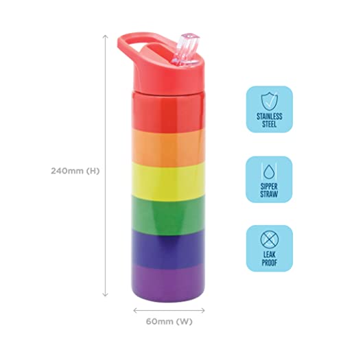 Smash Drink Flask/Bottle, Stainless Steel, Rainbow, 750ml