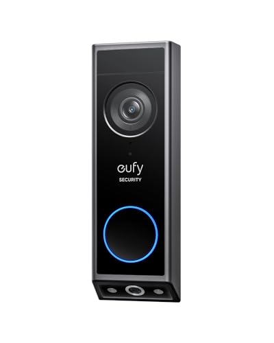 eufy Security Video Doorbell E340 (Battery Powered), Dual Cameras with Delivery Guard, 2K Full HD and Color Night Vision, HomeBase S380 Compatible, No Monthly Fee