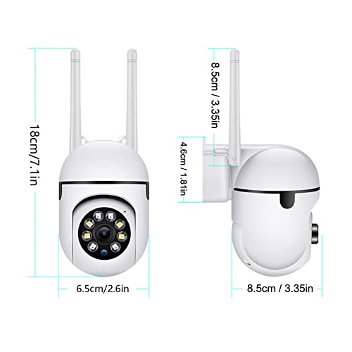 Bewinner 1080P Security Camera with 360° View, Color Night, Two Way, Motion Tracking, 24/7 Recording for Baby Pet Family