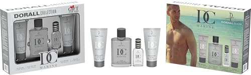 DORALL COLLECTION DC Marine Perfume Gift Set for Men (Eau de Toilette 100ml + Eau de Toilette 15ml + Shower Gel 50ml + After Shave 50ml) Gift for Him