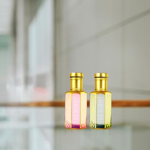 TSZ Scent Pure White Musk Tahara & Musk Cotton Candy Gift Set for Women ??2x12ml Luxury Perfume Oil, Long-Lasting, Hypoallergenic, Alcohol-Free Attar, Travel-Friendly