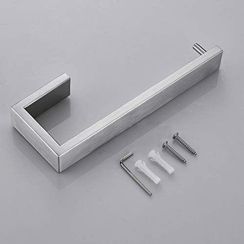 JunSun Towel Ring Stainless Steel Towel Holder Contemporary Bathroom Hardware Towel Bar for Bathroom Lavatory Wall Mounted, Brushed Nickel