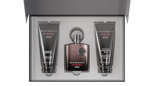 AFNAN Gift Set Supremacy Not Only Intense Eau De Perfume 100 ML + Shower Gel 150 ML + After Shave 150 ML, Perfume Gift Set For Men