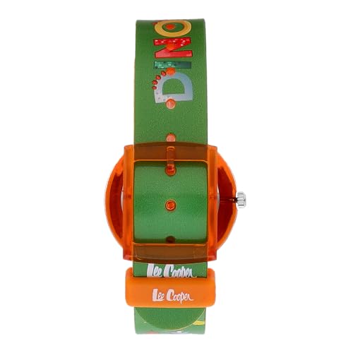 Lee Cooper Kids PC21S Movement Watch, Analog Display and Silicone Strap - LC.K.4.777, Green