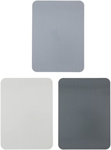 alpina 3 Chopping Board Set - Board - Non-Slip - Flexible - Dishwasher Safe - 20 x 28 cm - Grey