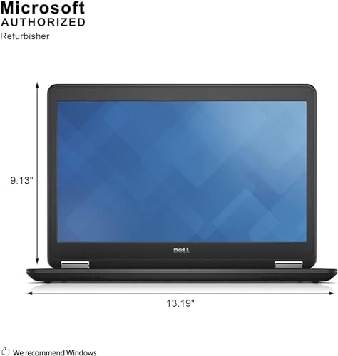 Dell Latitude E7470 14in Laptop, Core i5-6300U 2.4GHz, 8GB Ram, 256GB SSD, Windows 10 Pro 64bit (Renewed)
