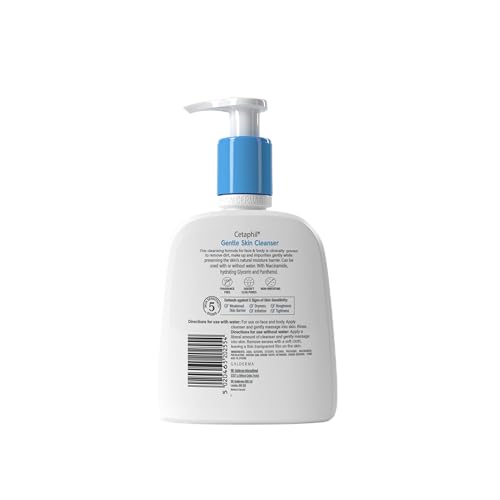 Cetaphil Gentle Skin Cleanser, Face & Body Wash for Dry to Normal, Sensitive Skin, Unscented, 236ml