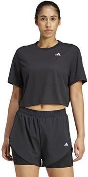 Women Train Essentials Boxy Workout Tank Top - BLACK