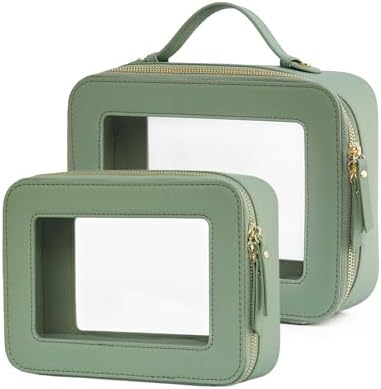 Small Cosmetic Bag for Purse Mini Makeup Bag for School Cute Clear Make Up Pouch for Travel Tiny Leather White Make Up Organizer Case for Backpack Toiletry Bag Waterproof Square Pouch with Zipper