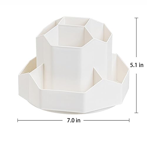 TERRIFI 9 Slots 360-Degree Rotating Multi-Functional Pen Holder, Pencil Pen Holder for Desk, Home Office Desktop Organizer, High capacity Pencil Cup Pot, Suitable for Office, School, Home, Art Supply