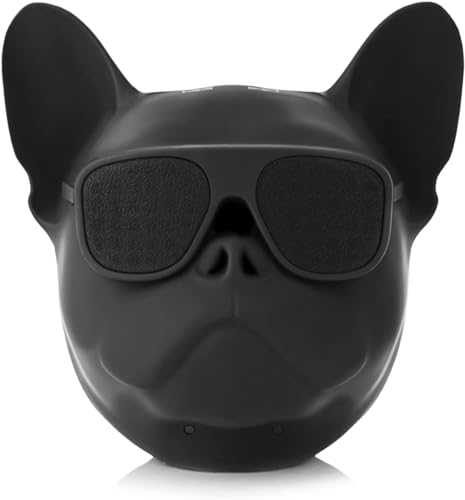 Khazna Dog Shaped Creative Speaker, French Bulldog Shaped HI-FI Wireless Speaker with 32G Capacity, Bluetooth 4.1, Portable, Perfect for Home, Long Time Use