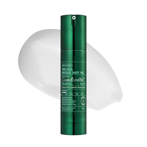 VT COSMETICS Pro Cica Reedle Shot 100 | Centella Asiatica Microneedling Serum, Cica Exosome, Soothing, Hyaluronic Acid, Soft Skin, Glass Skin, Korean Skin Booster 1.69 Fl Oz.(50ml)