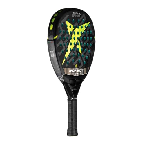 Drop Shot Quantum 1.0 ??Padel Racket with Shock Absorption, Great Control and Power - with EVA Soft Foam Core ??Professional Padel (Green)
