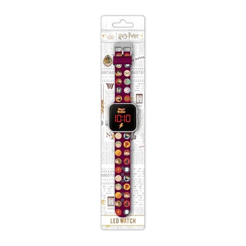 ACCUTIME Disney Harry Potter Kids LED Digital Watch with Printed Character Silicone Strap,HP4155