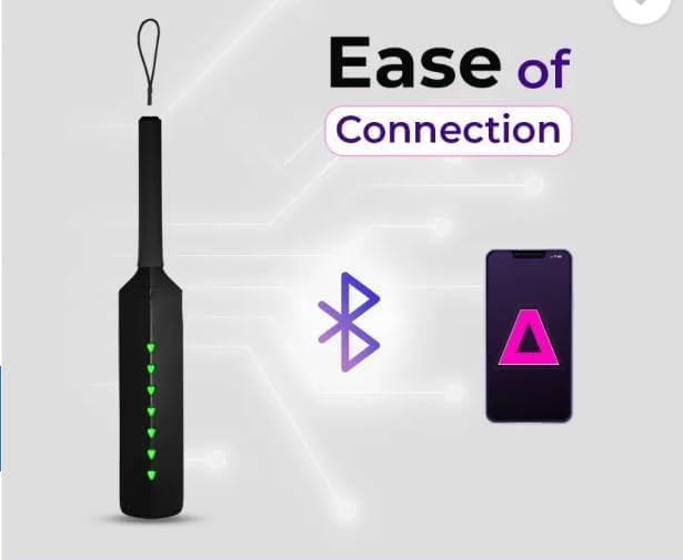 Merlin Metashot Augmented Reality Smart Cricket Bat with Game Compatible with TVs, PC/Mac, iOS/Android, Tabs/iPad