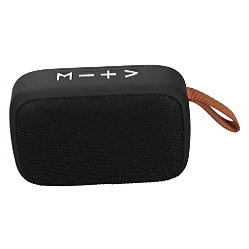 VELATEMOR Mini Speaker, with Hand Strap, Stereo Subwoofer, Clear Sound Large Volume, with Memory Card, USB, FM Function, Compact and Portable