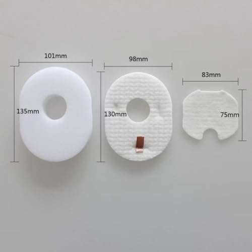 WRCJYTQX 2 Pack HV300 Replacement Filters suitable for Shark Rocket HV300, HV300W, HV301, HV302, HV303, HV305, HV308, HV310, UV450, 6 Foam + 6 Felt Filters and 6 Post-filters, Replaces Part XFFV300