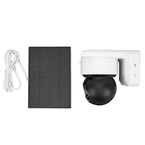 Rengu Outdoor Solar Wireless Security Camera, Weatherproof 1080P HD WiFi Security Camera APP Remote View Panoramic View for Outdoor