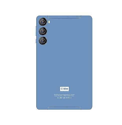 C idea Smart Tablet Android 8-Inch IPS Screen 5G LTE Single SIM WiFi,CM835 Kids Tab Zoom Supported Tablet PC with Pre-installed Tempered Glass and Flip Case Cover (Blue)