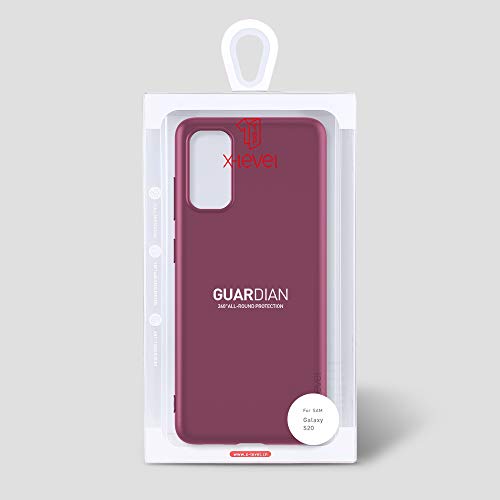 X-level Samsung Galaxy S20 Case, Slim Fit Soft TPU Ultra Thin S20 Mobile Phone Cover Matte Finish Coating Phone Case Compatiable Samsung Galaxy S20/Galaxy S20 5G - WineRed