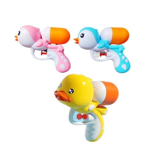 Toddler Bath Toys Set (3pcs) – Cute Duck, Penguin, and Hippo Water Gun Toy for Kids, Fun Pool and Bath Time Toys for Toddlers 1-4 Years