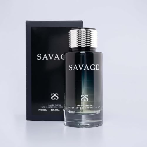 Symphony Perfume SAVAGE Eau De Parfum, 100ml 3.4oz, Sauvage CD, Luxury for Men, Long Lasting, Woody, Aromatic Fresh Masculine, Lavander, Signature Scent
